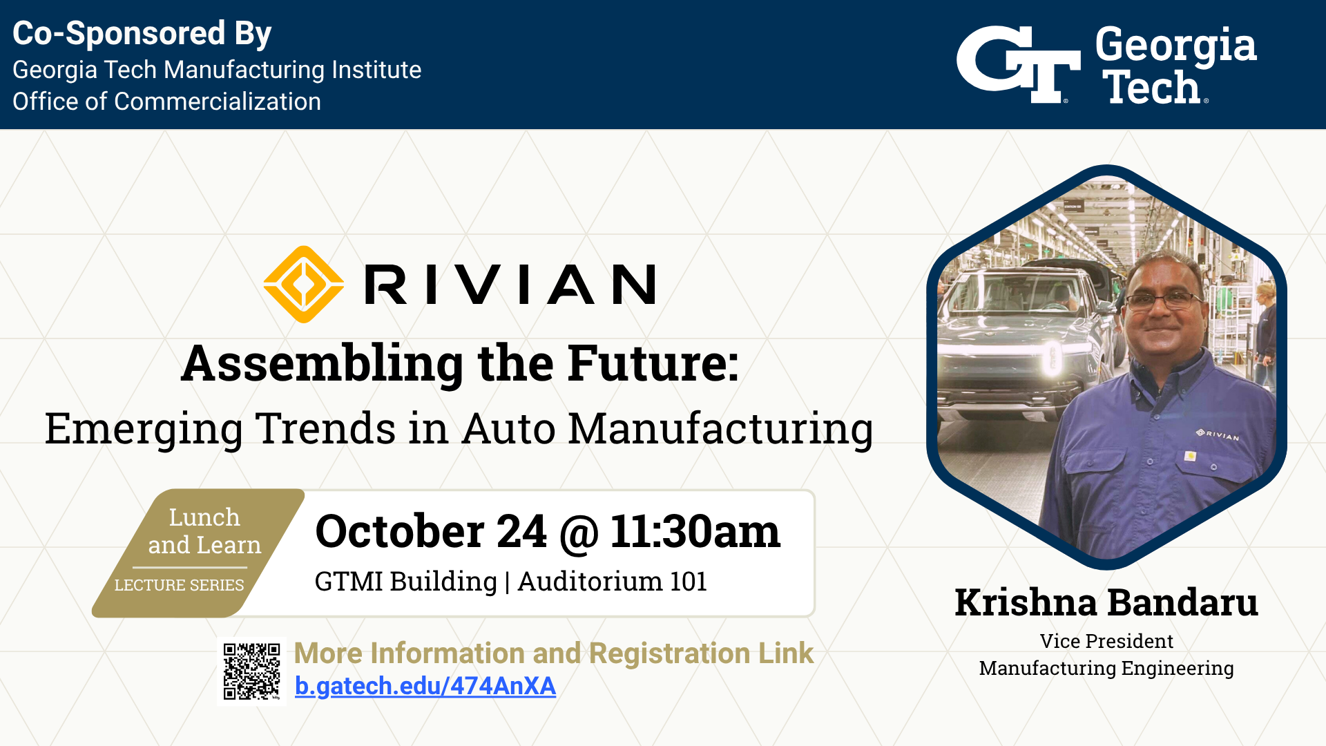 GTMI Distinguished Lecture Series featuring Rivian