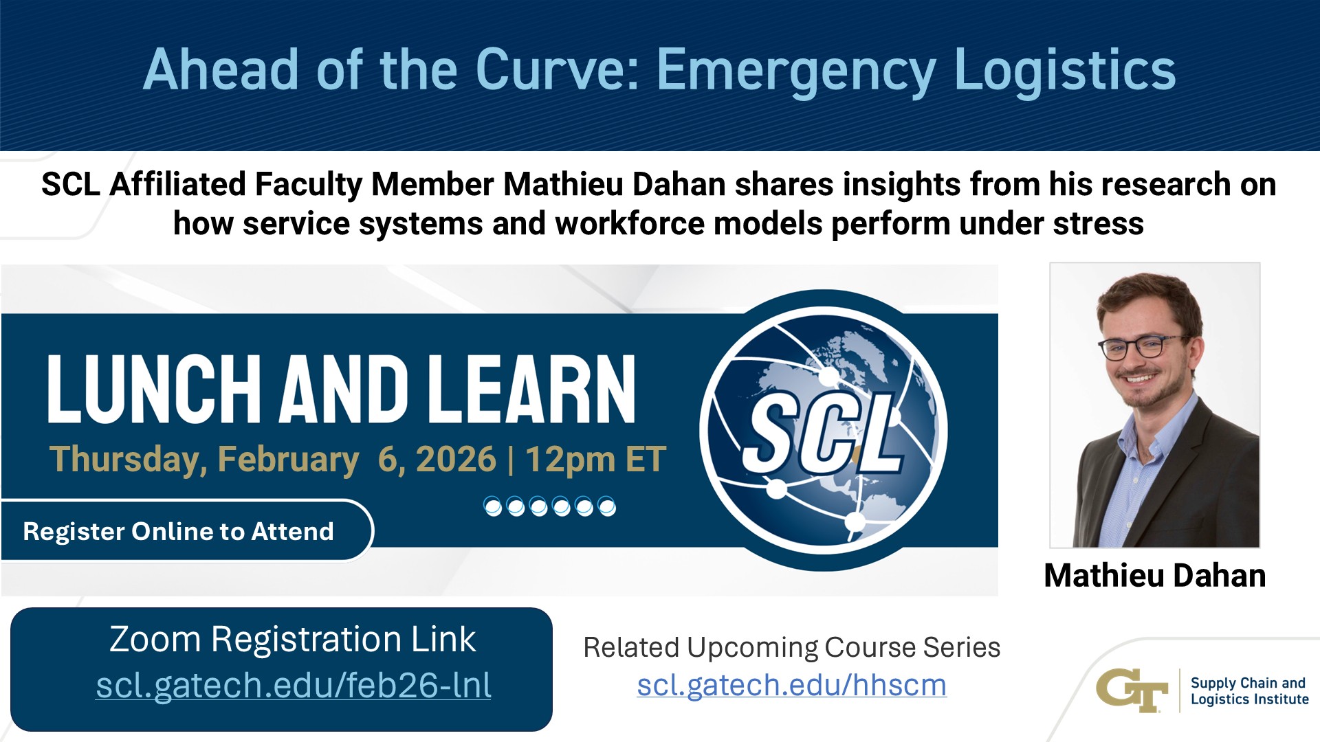 FREE Webinar: "Ahead of the Curve: Emergency Logistics"