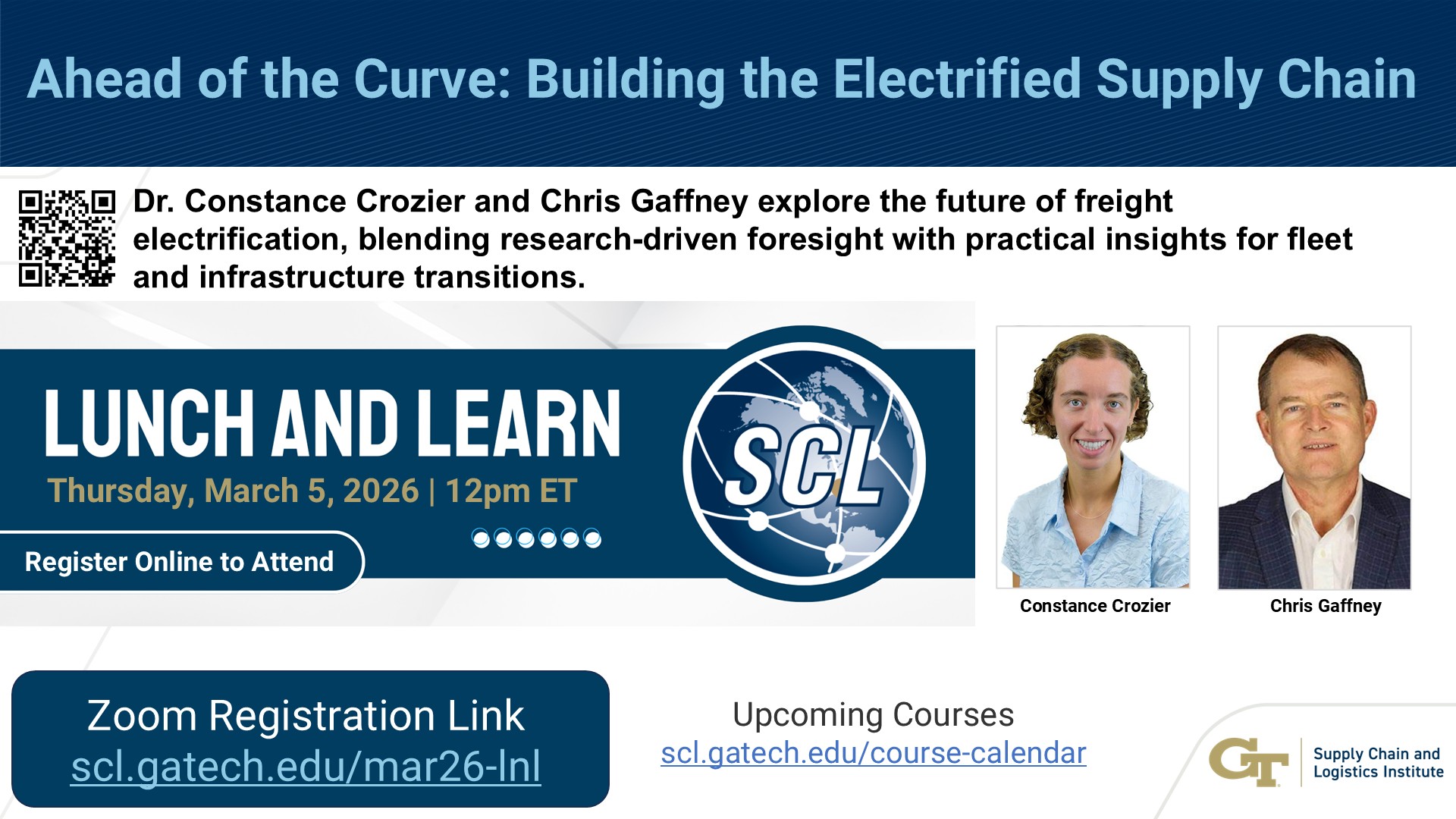 FREE Webinar: "Ahead of the Curve: Building the Electrified Supply Chain" featuring Constance Crozier