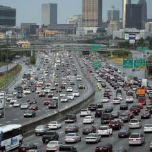 Rush hour traffic in Atlanta
